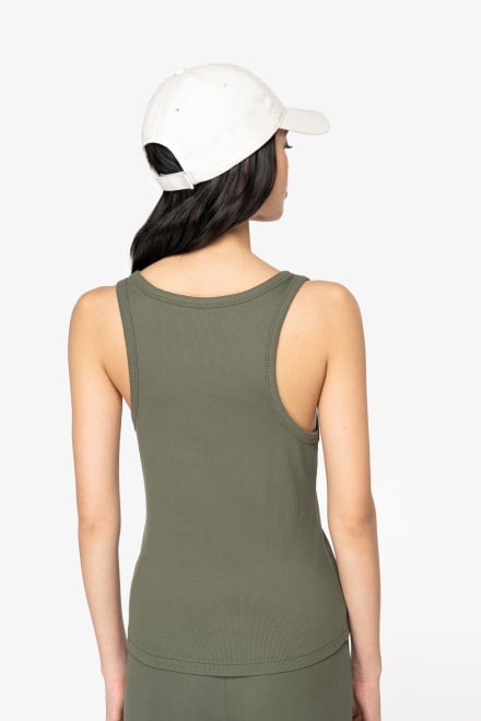 Womens Organic Ribbed Tank Top