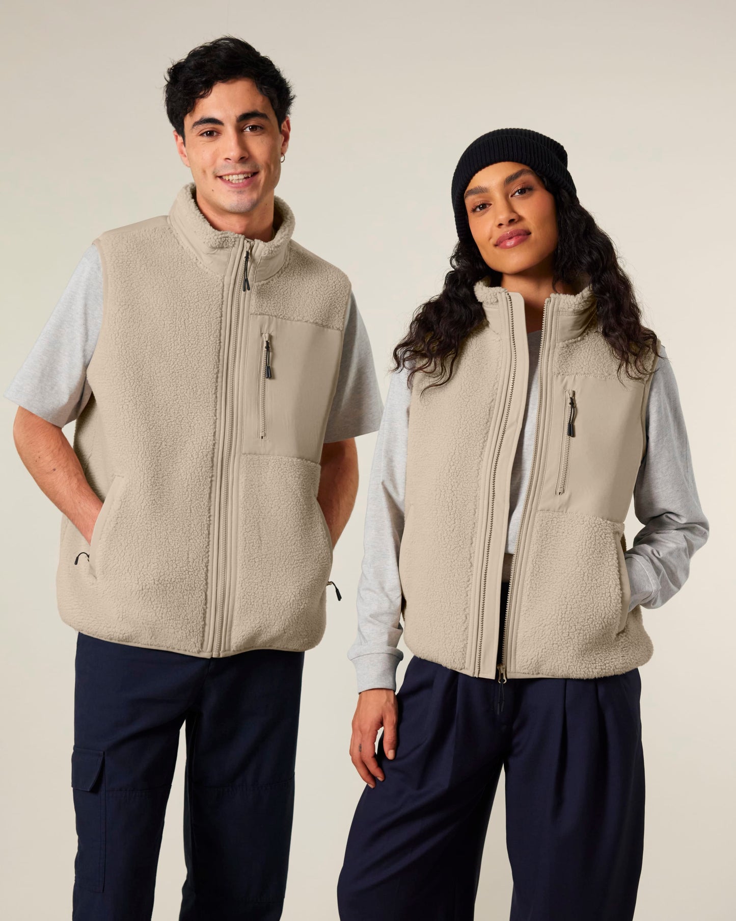 Unisex Recycled Sherpa Fleece Bodywarmer