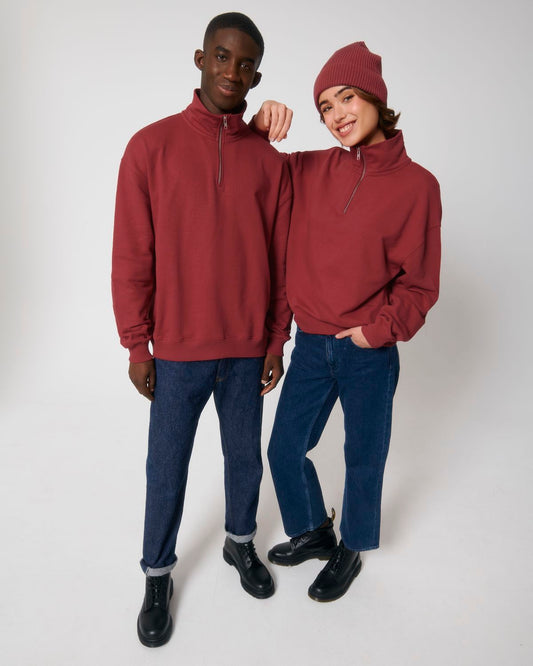Organic Heavyweight Quarter Zip Sweatshirt: Unisex