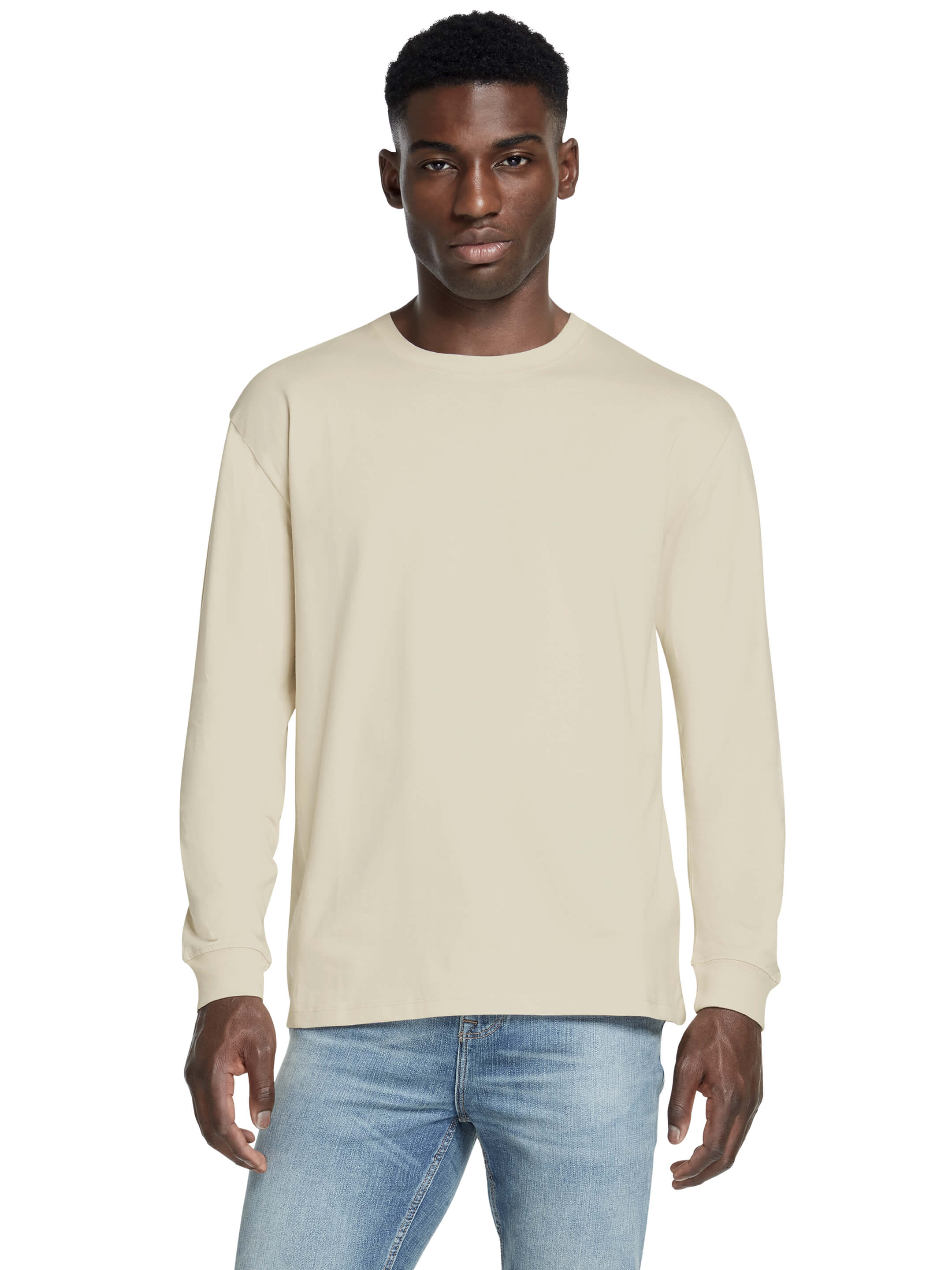 Mens Organic Faded Long Sleeve T-shirt