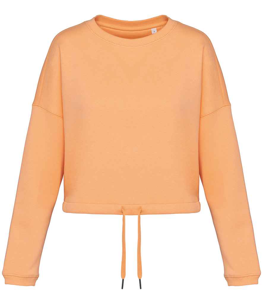 Womens Organic Oversized Cropped Sweatshirt