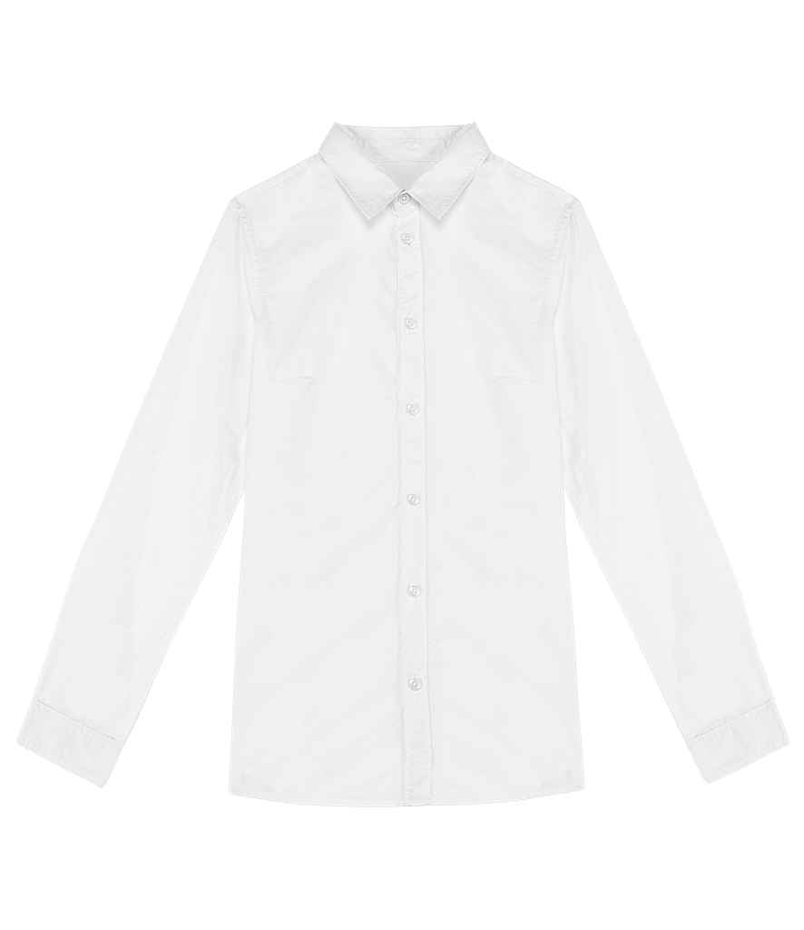 Womens Organic Washed Long Sleeve Shirt