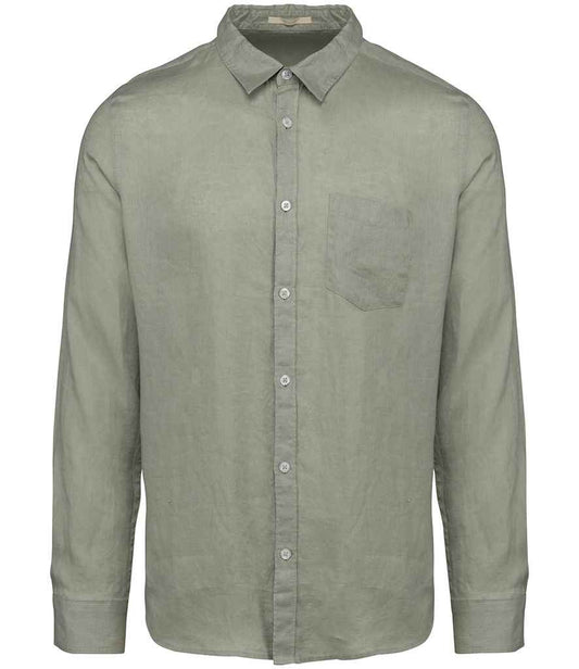 Mens Linen Long Sleeve Shirt