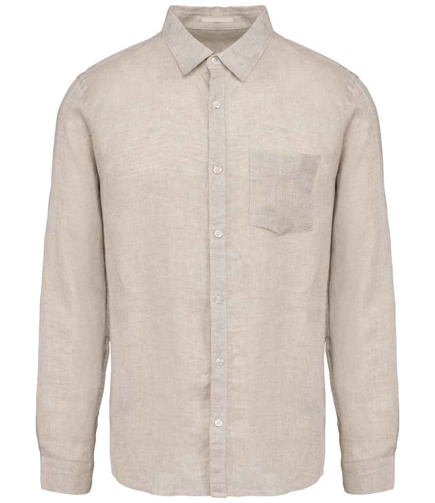 Mens Linen Long Sleeve Shirt
