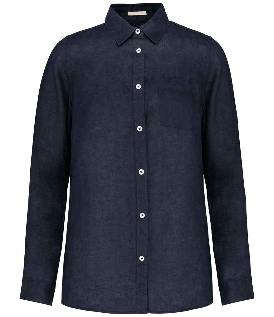 Mens Linen Long Sleeve Shirt