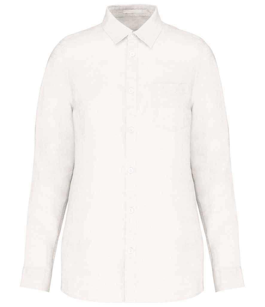 Womens Linen Long Sleeve Shirt