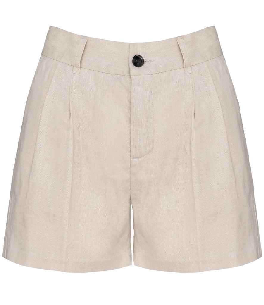 Linen Bermuda Shorts: Womens