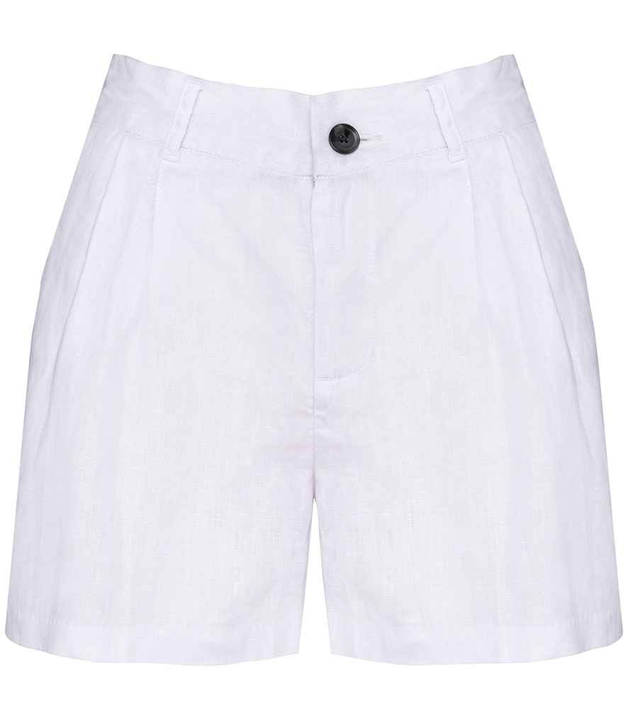 Linen Bermuda Shorts: Womens