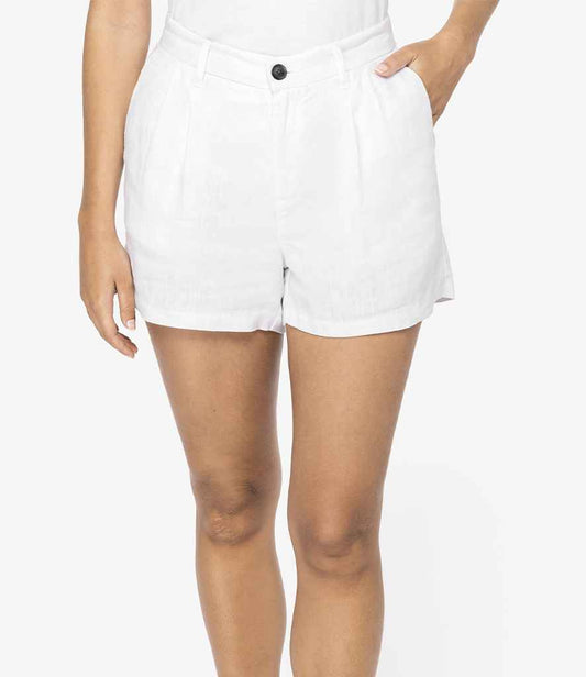Linen Bermuda Shorts: Womens