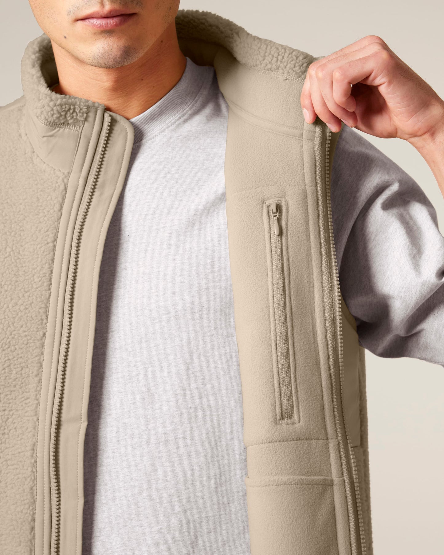 Unisex Recycled Sherpa Fleece Bodywarmer