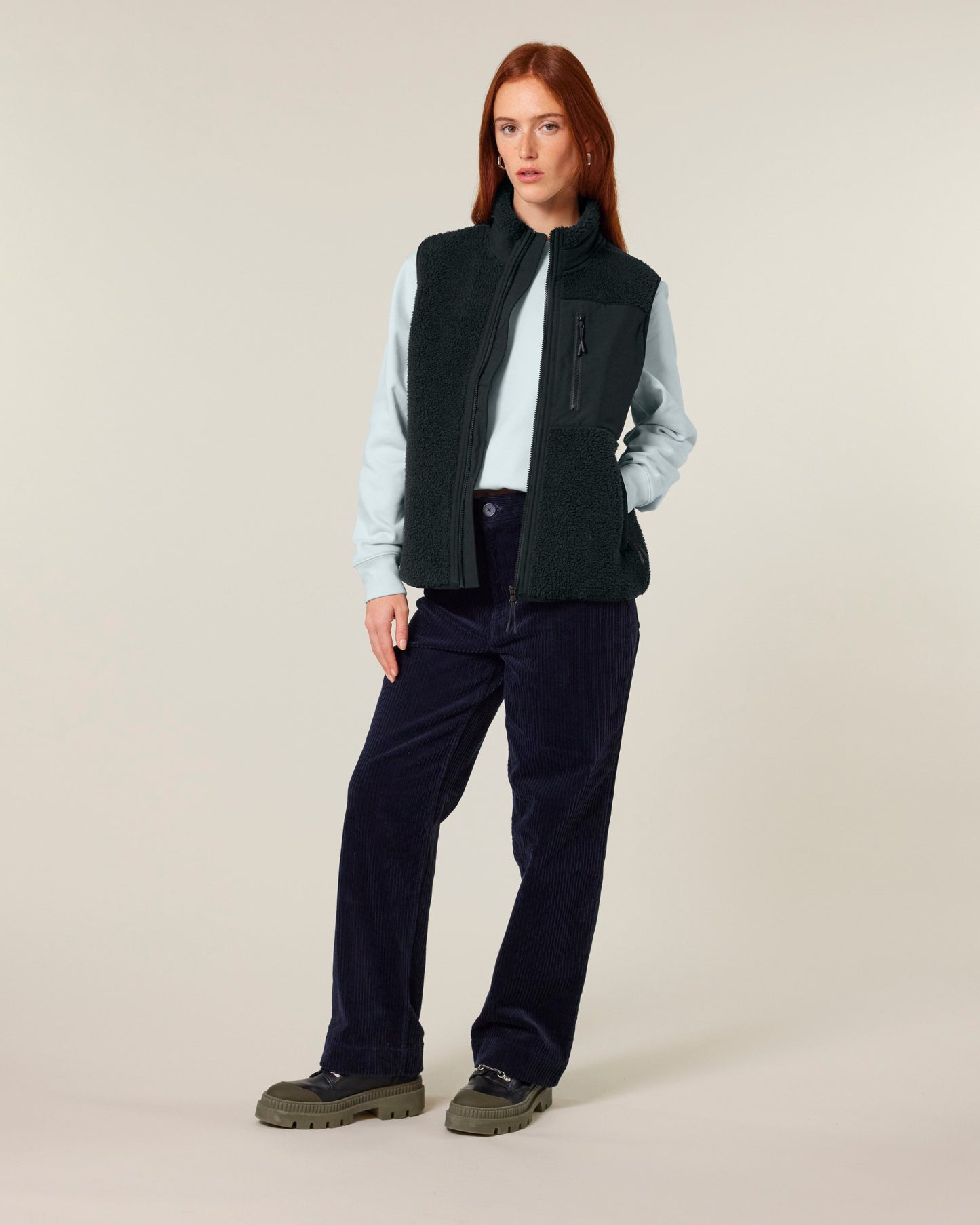 Unisex Recycled Sherpa Fleece Bodywarmer