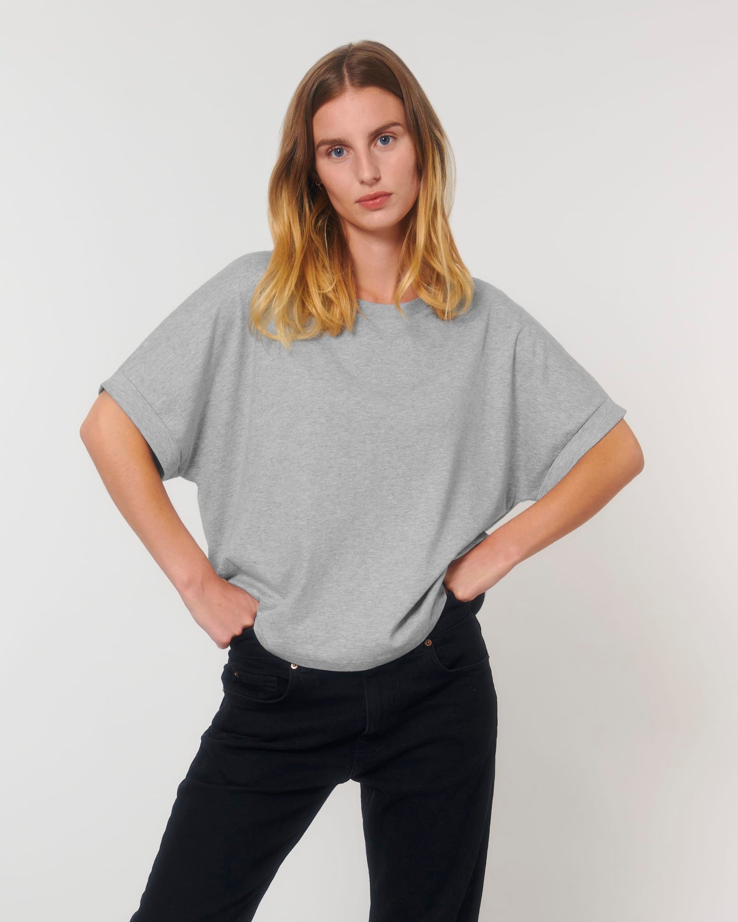 Womens Organic Oversized Dolman Sleeve T-shirt