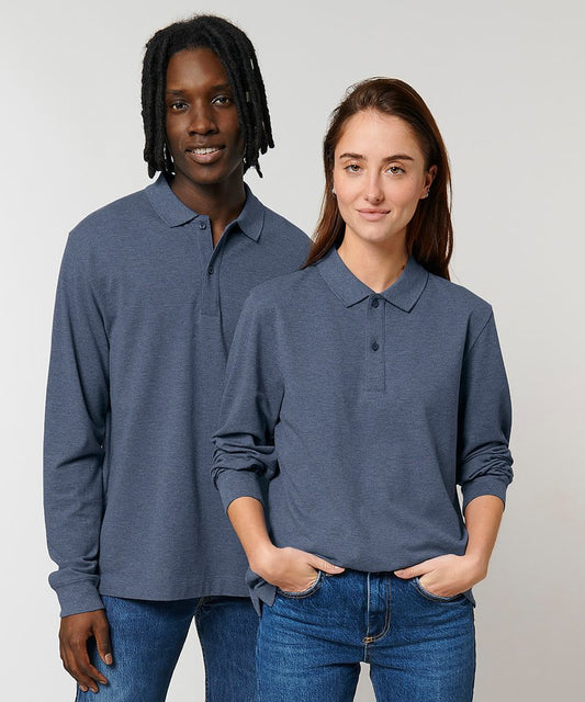 Mens Organic Long Sleeve Polo