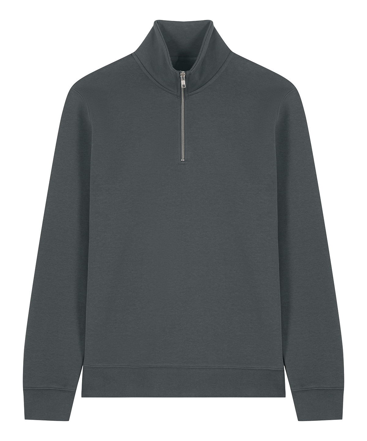 Mens Organic Zip Neck Sweatshirt