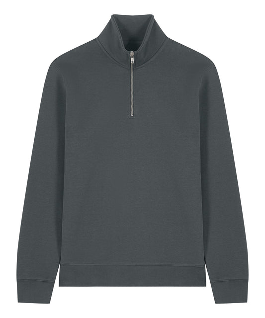 Mens Organic Zip Neck Sweatshirt