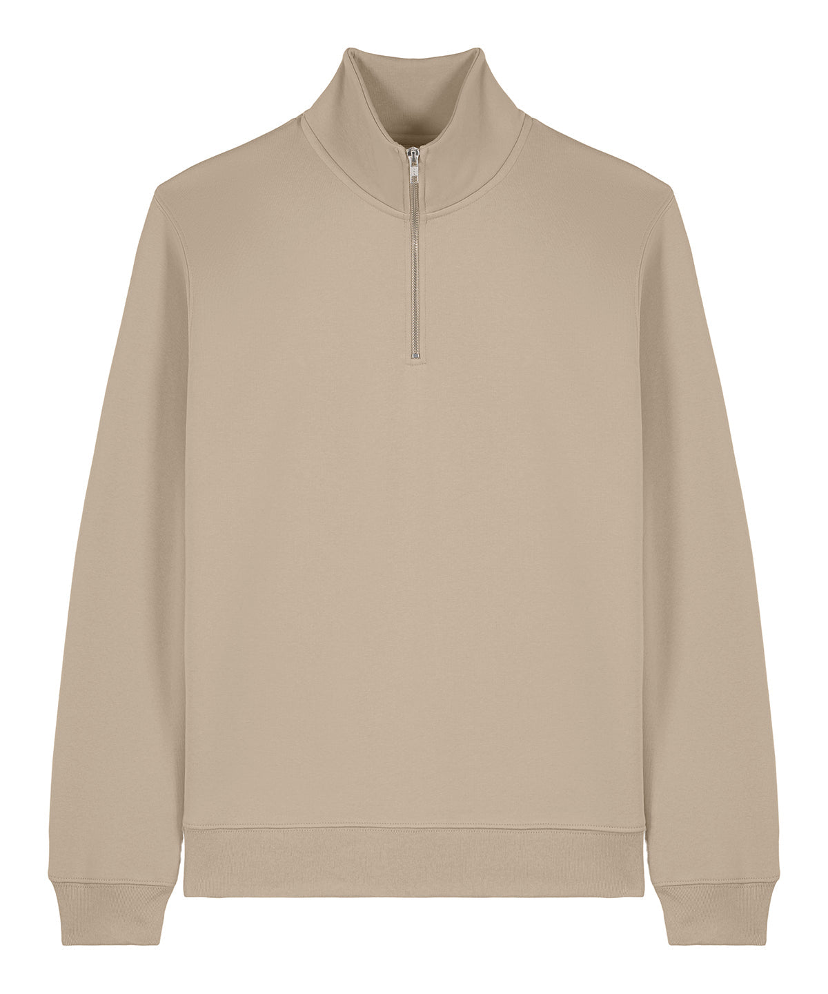Mens Organic Zip Neck Sweatshirt