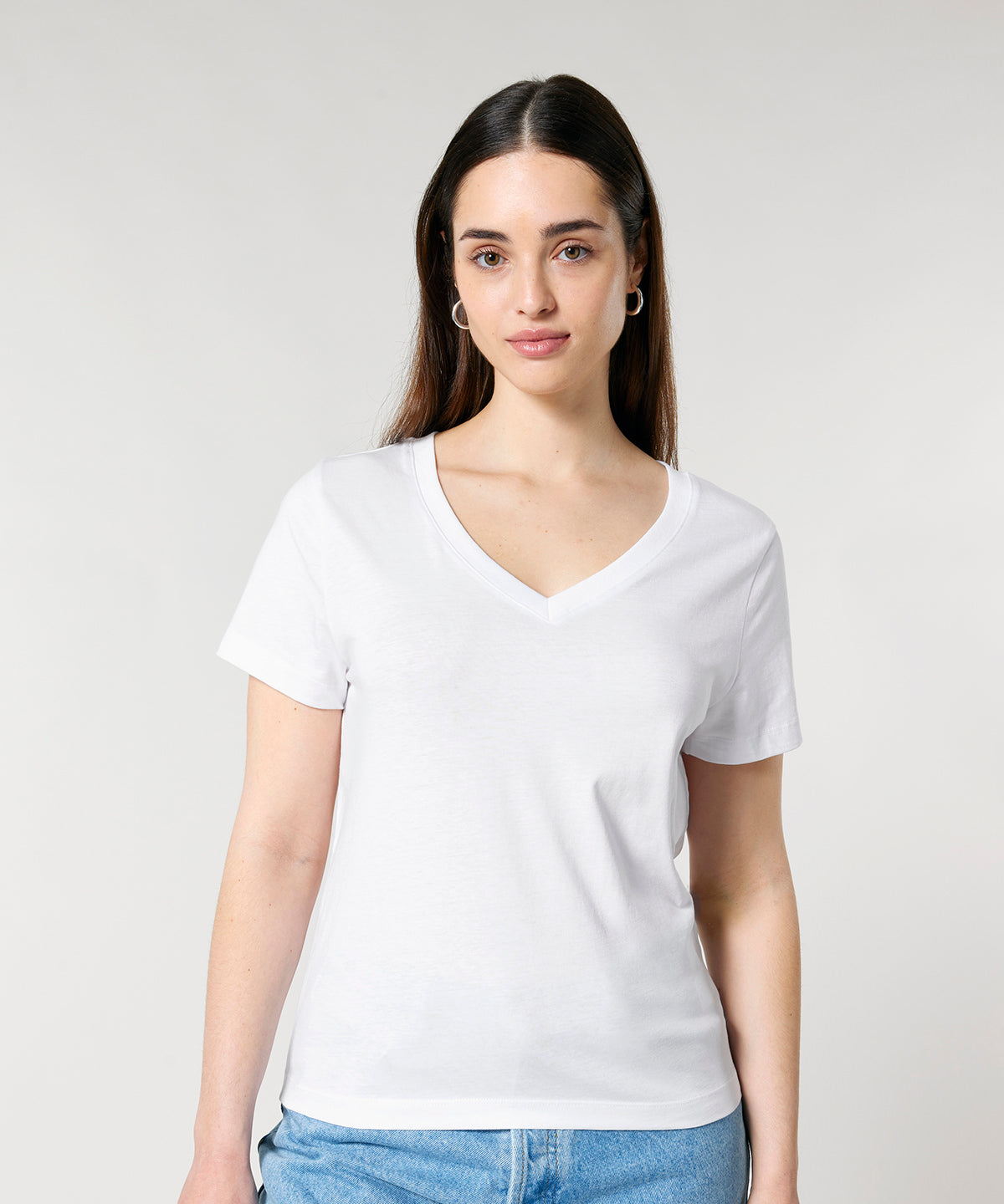 Womens Organic V-neck T-shirt