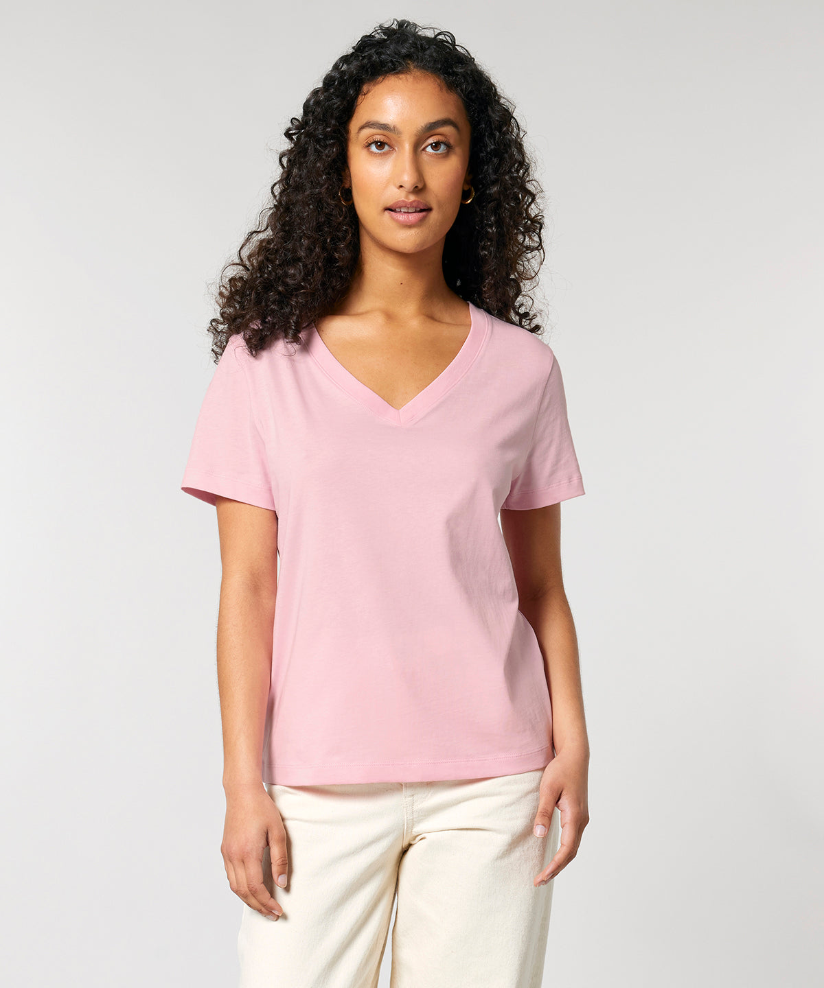 Womens Organic V-neck T-shirt